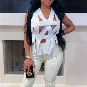 White Bandage Top